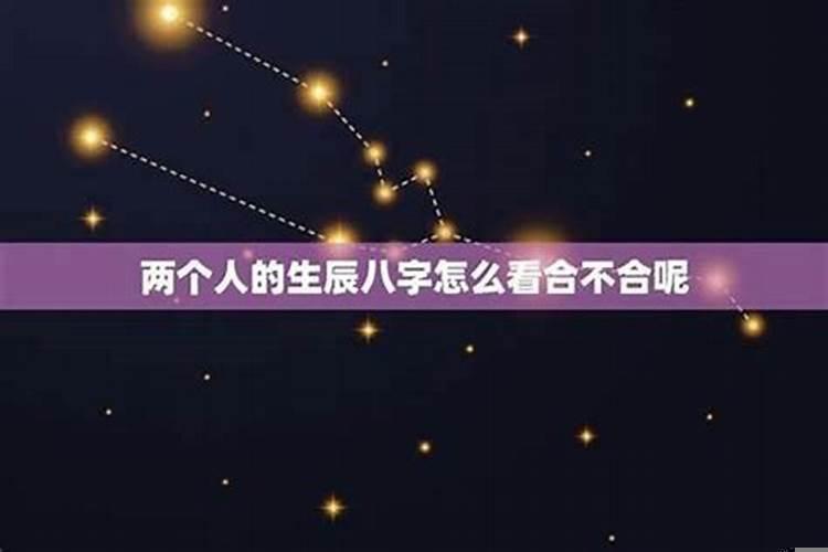 两个人生辰八字合不合
