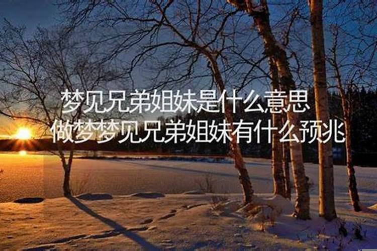 梦到兄弟姐妹们在一起