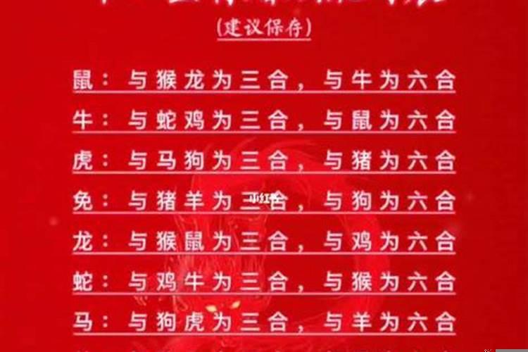 婚配男女方向表