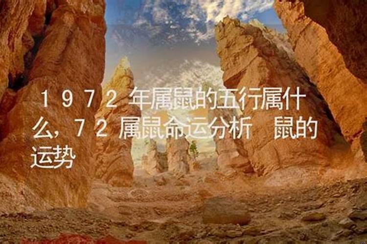 1972年鼠年五行属什么