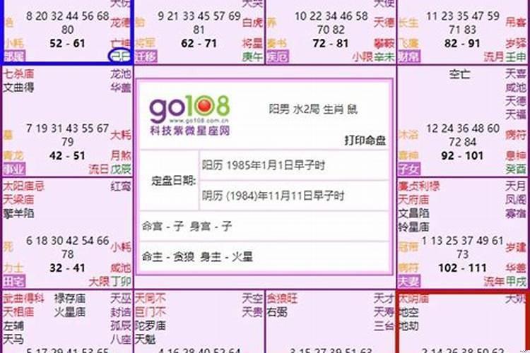 紫微流年命宫
