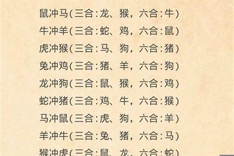 12生肖跟哪些生肖相冲？2025年与什么属相相冲
