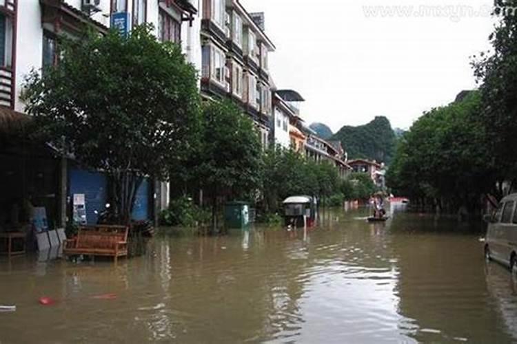梦见涨洪水是什么兆