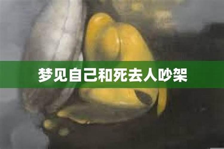 梦见跟死去的人吵架打架