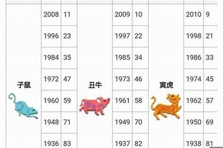 十二生肖怎么算年龄