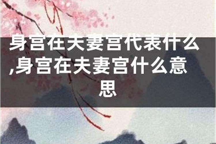 天官在夫妻宫