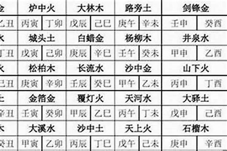 2001年五行属什么金命